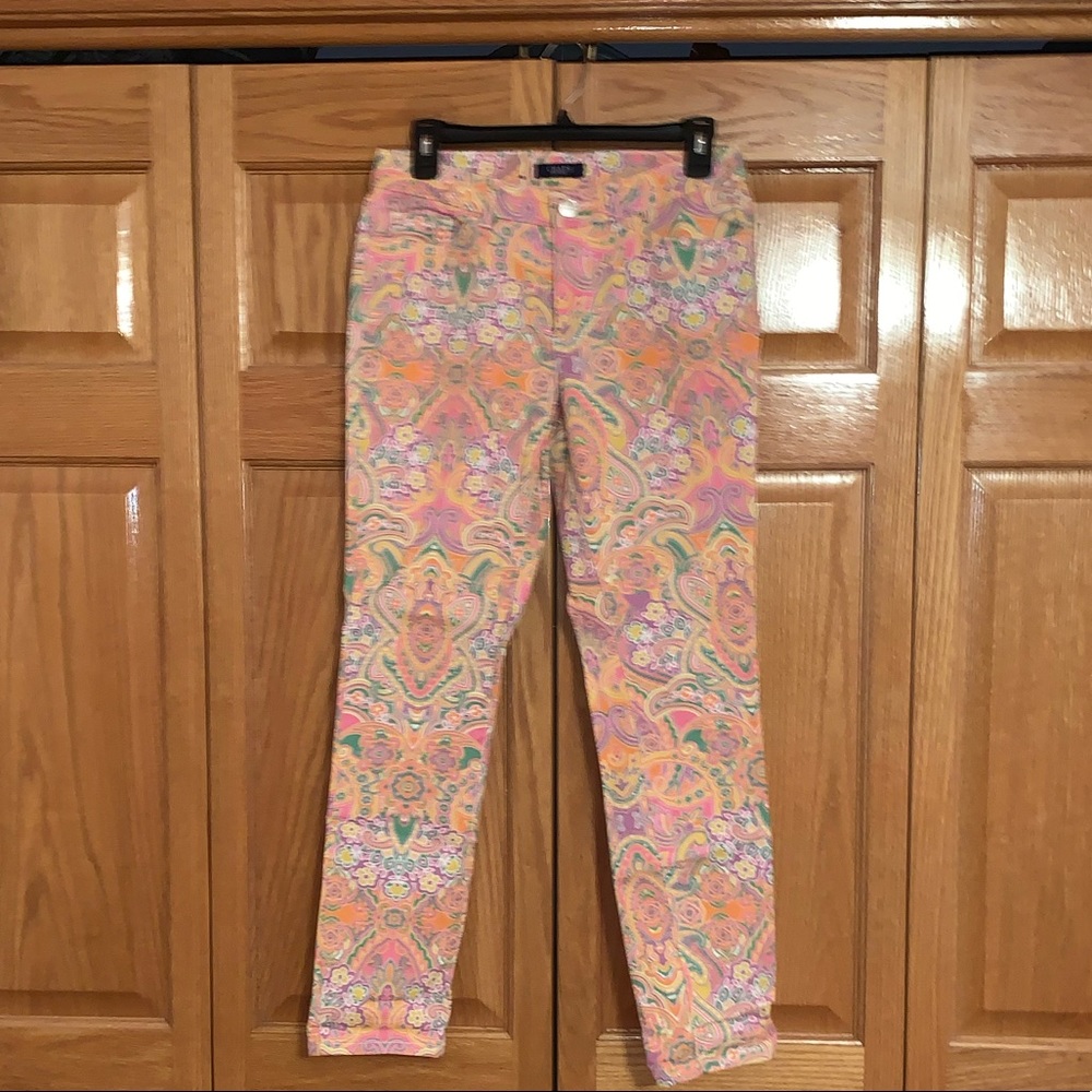 Vintage Chaps Multicolor Capris
